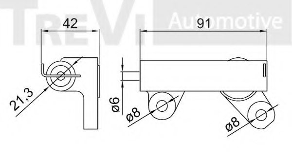 TREVI AUTOMOTIVE TD1721 Vibration Damper, timing belt